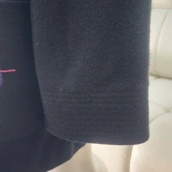 UNIQUE Vintage Women's Abstract ART Black Jacket | Size 2XL - Picture 6 of 13